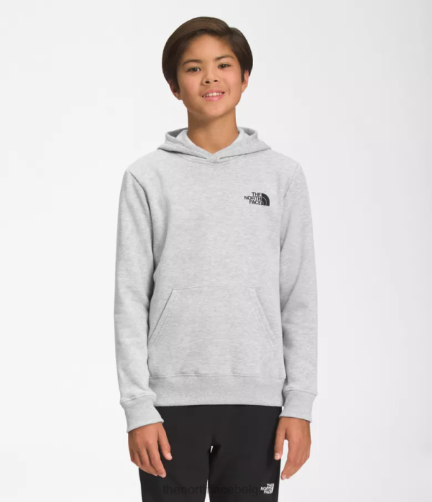 kleding 280T1102 tnf lichtgrijs gemêleerd Camp fleece trui met capuchon kinderen The North Face