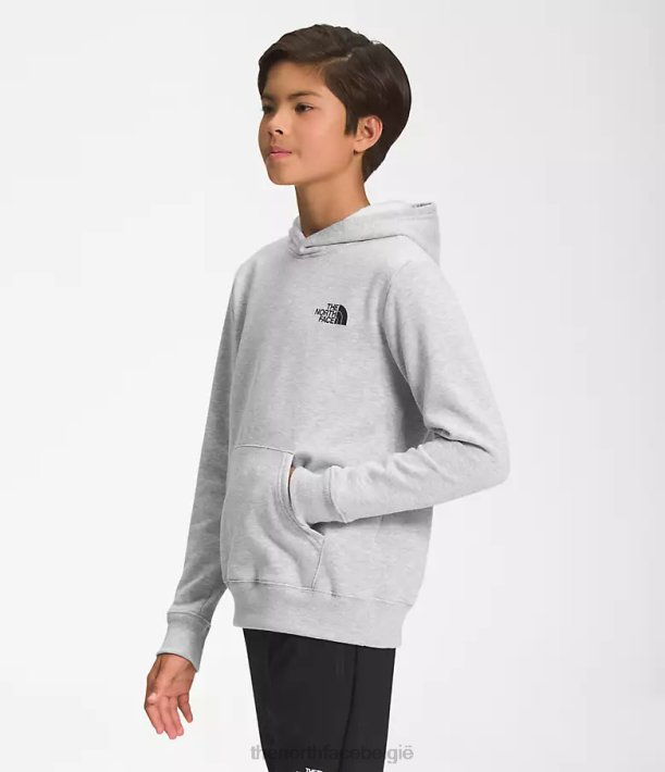 kleding 280T1102 tnf lichtgrijs gemêleerd Camp fleece trui met capuchon kinderen The North Face