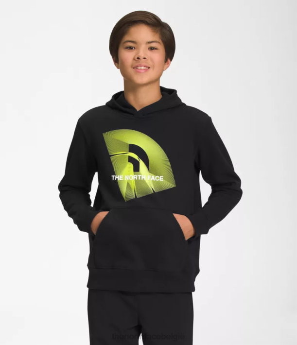 kleding 280T1103 tnf zwart/tnf zwart/led geel Camp fleece trui met capuchon kinderen The North Face