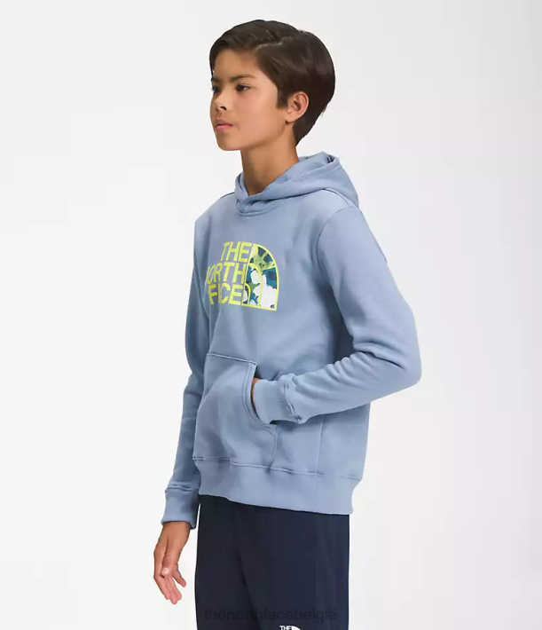kleding 280T1104 volksblauw Camp fleece trui met capuchon kinderen The North Face