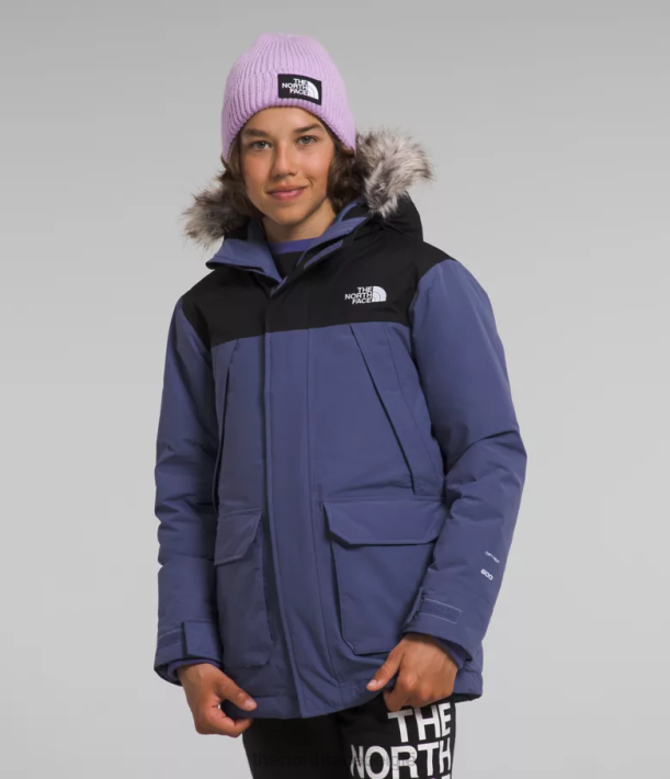 kleding 280T463 grot blauw Mcmurdo-parka kinderen The North Face