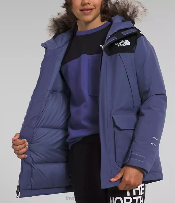 kleding 280T463 grot blauw Mcmurdo-parka kinderen The North Face