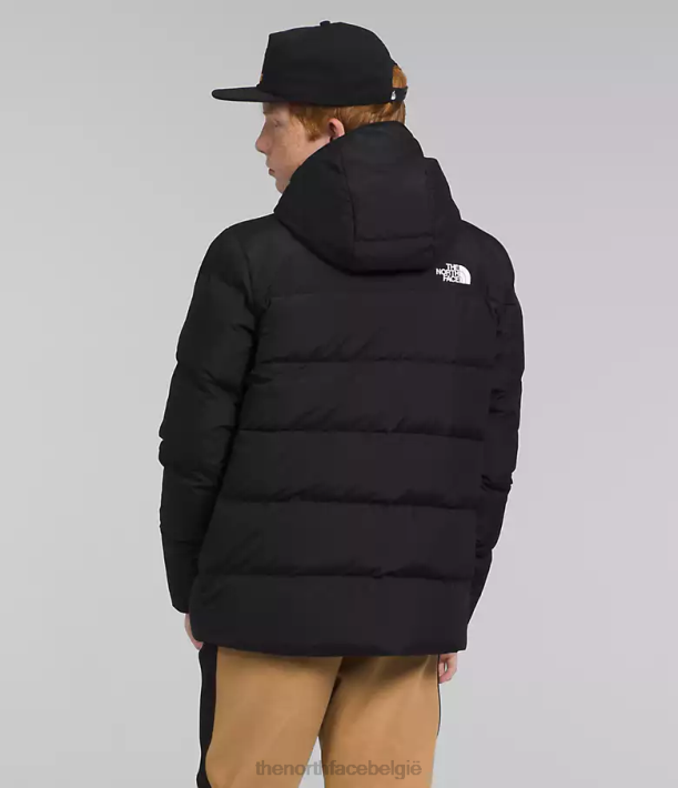 kleding 280T689 tn zwart North-down parka met fleecevoering kinderen The North Face