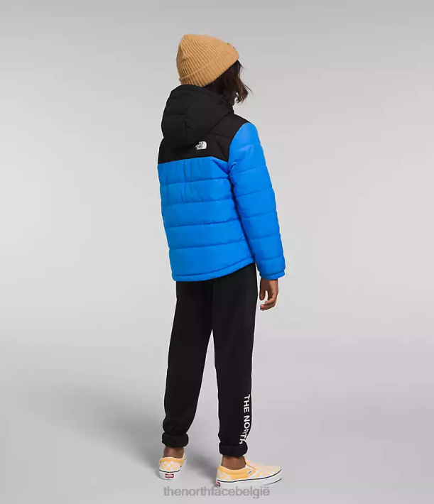 kleding 280T79 optisch blauw Omkeerbaar MT Chimbo jack met capuchon en volledige ritssluiting kinderen The North Face