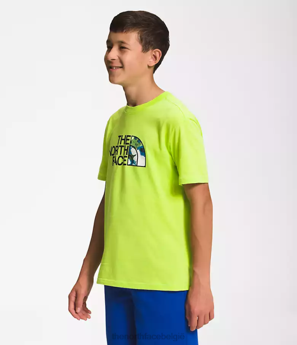 kleding 280T1060 led geel/tnf zwart/top marine Grafisch T-shirt met korte mouwen kinderen The North Face