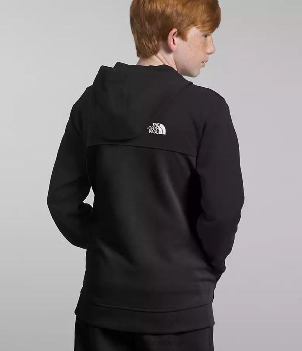kleding 280T525 tn zwart Tnf tech-hoodie met volledige ritssluiting kinderen The North Face
