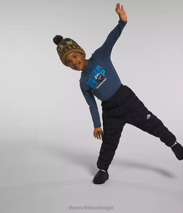 kleding 280T1190 tn zwart omkeerbare thermoballbroek kinderen The North Face