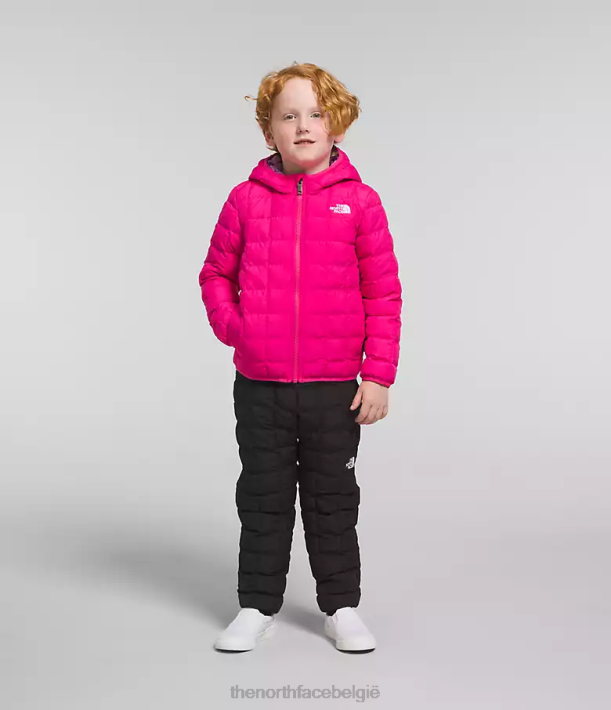 kleding 280T1239 Dhr. roze omkeerbaar thermoballjack met capuchon kinderen The North Face