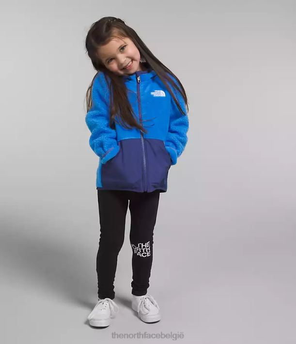 kleding 280T465 optisch blauw Forrest fleece hoodie met volledige ritssluiting kinderen The North Face