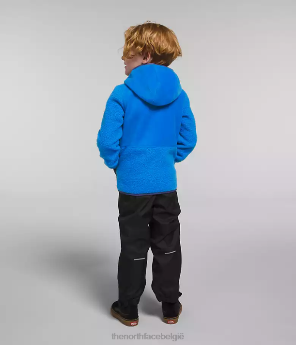 kleding 280T465 optisch blauw Forrest fleece hoodie met volledige ritssluiting kinderen The North Face