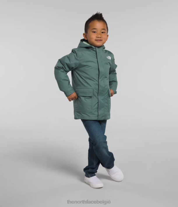 kleding 280T584 donkere salie noordwaarts triklimaat kinderen The North Face