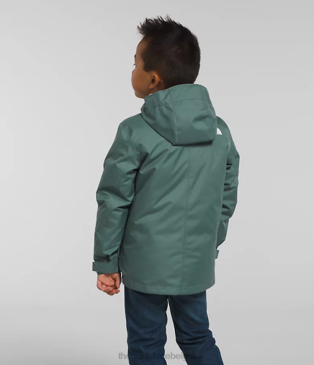 kleding 280T584 donkere salie noordwaarts triklimaat kinderen The North Face