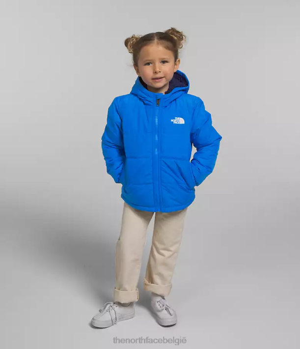 kleding 280T635 optisch blauw Omkeerbaar MT Chimbo jack met capuchon en volledige ritssluiting kinderen The North Face