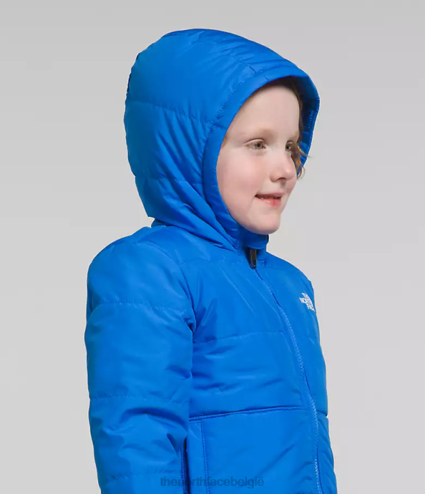 kleding 280T635 optisch blauw Omkeerbaar MT Chimbo jack met capuchon en volledige ritssluiting kinderen The North Face