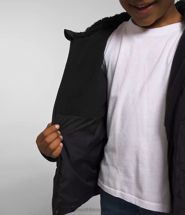 kleding 280T863 tn zwart North-down jas met capuchon kinderen The North Face