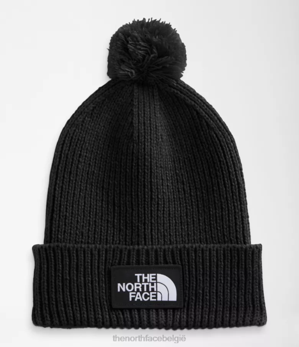accessoire 280T1082 tn zwart Box-pomponmuts met tnf-logo unisex The North Face