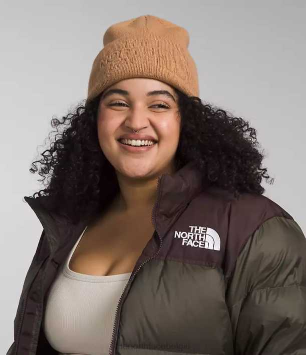 accessoire 280T1138 amandelboter Stedelijke muts met reliëf unisex The North Face