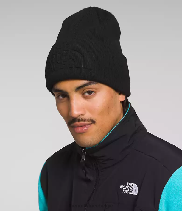 accessoire 280T1139 tn zwart Stedelijke muts met reliëf unisex The North Face