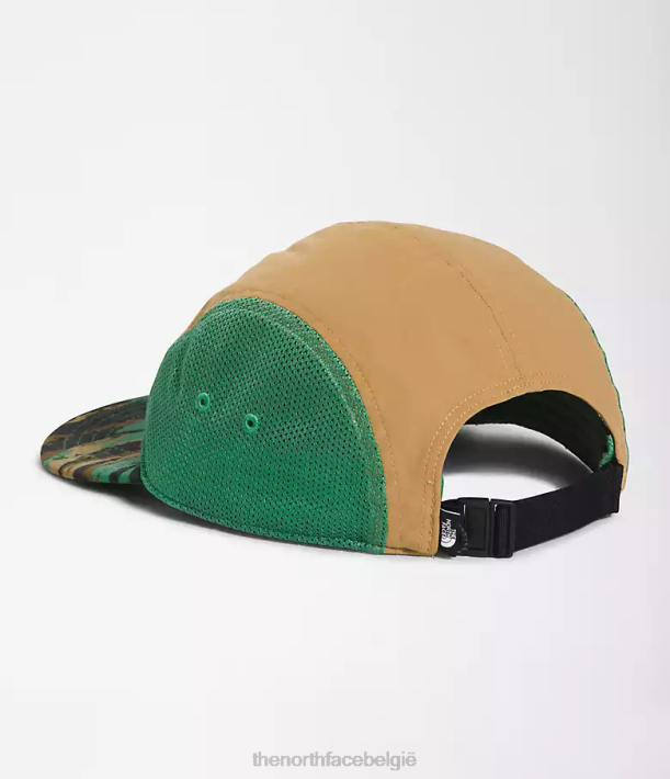 accessoire 280T1223 diep grasgroen geschilderde camouflageprint klasse v kamphoed unisex The North Face