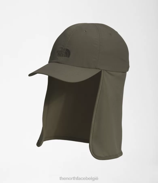 accessoire 280T367 nieuw taupegroen horizon zonnekap hoed unisex The North Face
