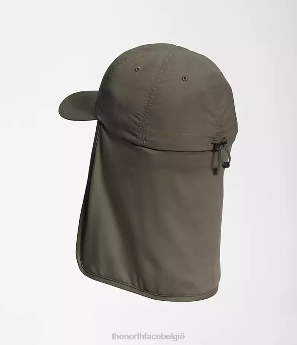 accessoire 280T367 nieuw taupegroen horizon zonnekap hoed unisex The North Face