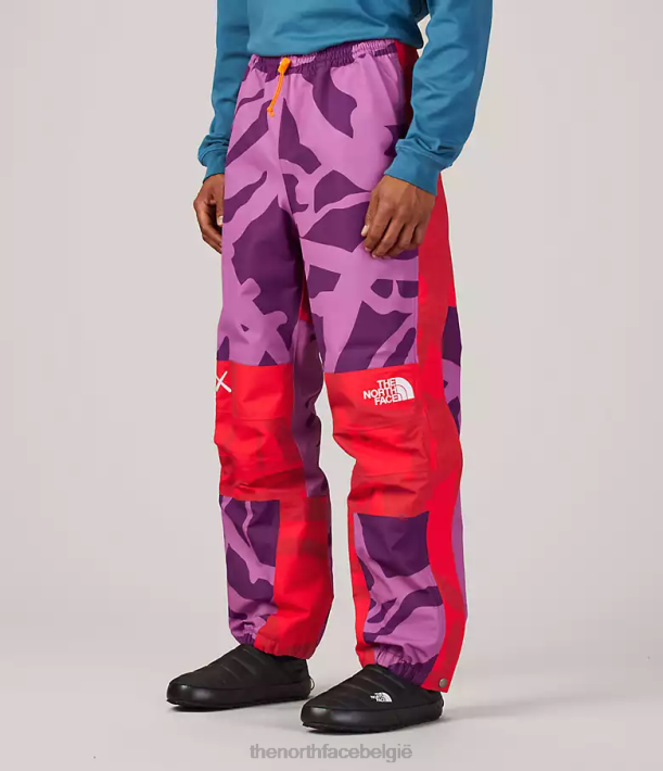 kleding 280T607 kw pamplona paarse mtn lichte print Tnf x Kaws berg lichte broek unisex The North Face