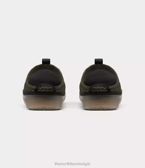 schoenen 280T423 nieuw taupegroen/tnf zwart basiskamp muilezels unisex The North Face