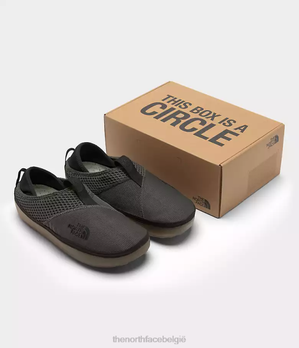 schoenen 280T423 nieuw taupegroen/tnf zwart basiskamp muilezels unisex The North Face