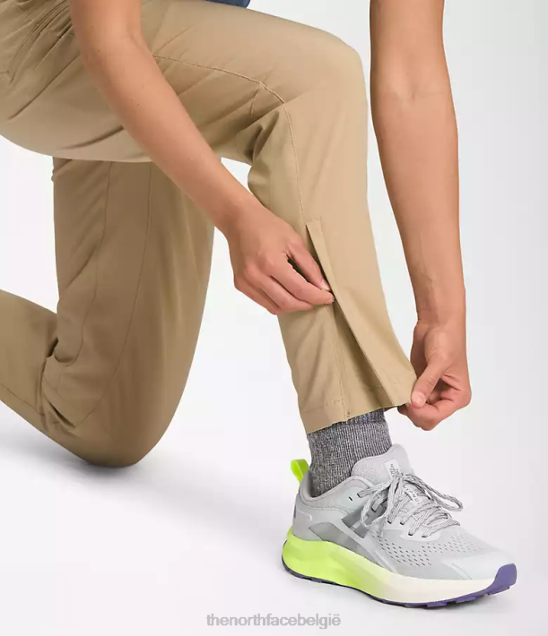 kleding 280T167 kaki steen bridgeway pro broek vrouwen The North Face