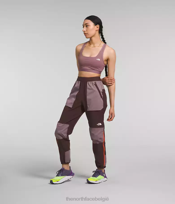 kleding 280T853 steenkoolbruin/fawn grijs trailwear okt flash-joggingbroek vrouwen The North Face