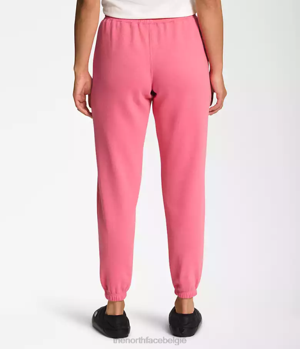 kleding 280T982 kosmo roze/tnf wit fleece joggingbroek met halve koepel vrouwen The North Face