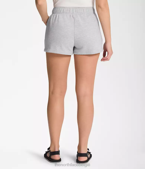kleding 280T1287 tnf lichtgrijs gemêleerd/tnf wit fleeceshort met halve koepel vrouwen The North Face