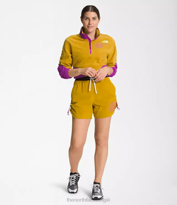 kleding 280T626 pijlhout geel/gardenia wit trailwear okt trailshort vrouwen The North Face