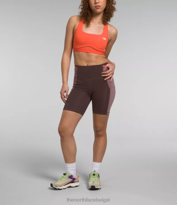 kleding 280T903 steenkoolbruin/fawn grijs Trailwear qtm fietsbroek vrouwen The North Face