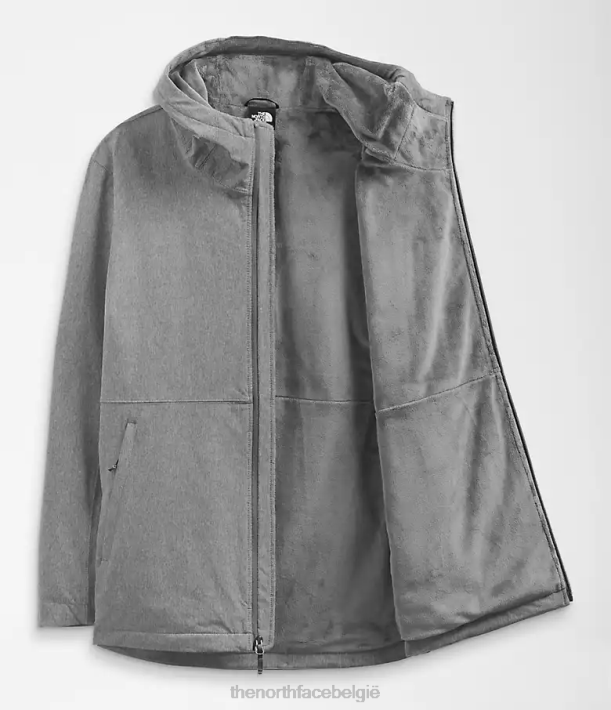 kleding 280T1177 tnf middengrijs gemêleerd plus Shelbe Raschel-hoodie vrouwen The North Face