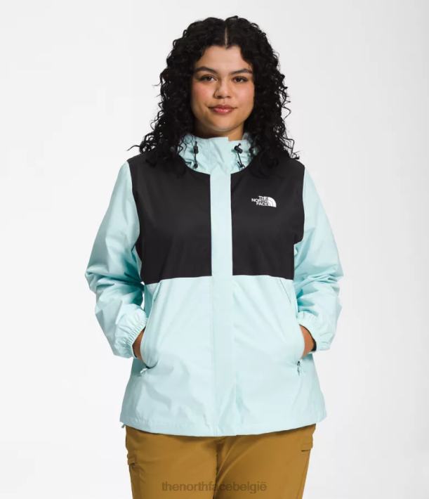 kleding 280T241 tnf zwart/dakraamblauw plus antora jas vrouwen The North Face