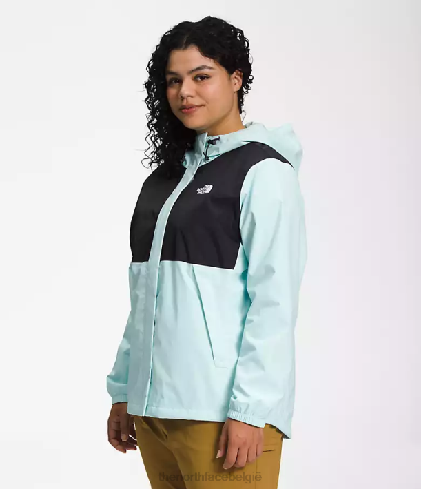 kleding 280T241 tnf zwart/dakraamblauw plus antora jas vrouwen The North Face
