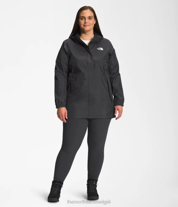 kleding 280T436 asfalt grijs plus antora parka vrouwen The North Face
