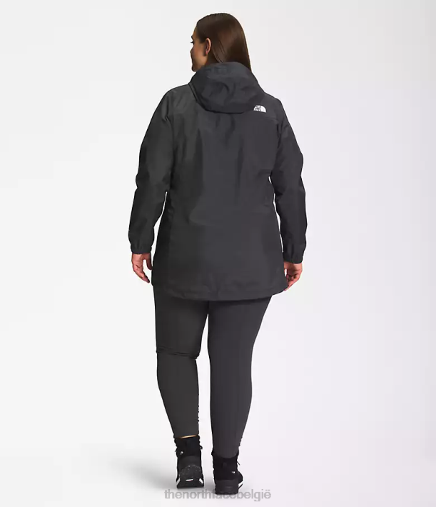 kleding 280T436 asfalt grijs plus antora parka vrouwen The North Face