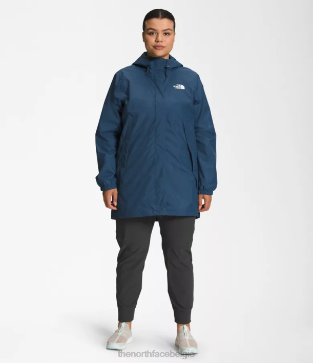 kleding 280T438 schaduwrijk blauw plus antora parka vrouwen The North Face