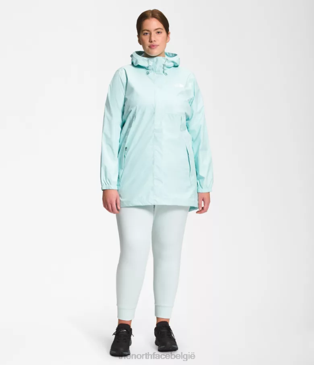 kleding 280T439 dakraam blauw plus antora parka vrouwen The North Face
