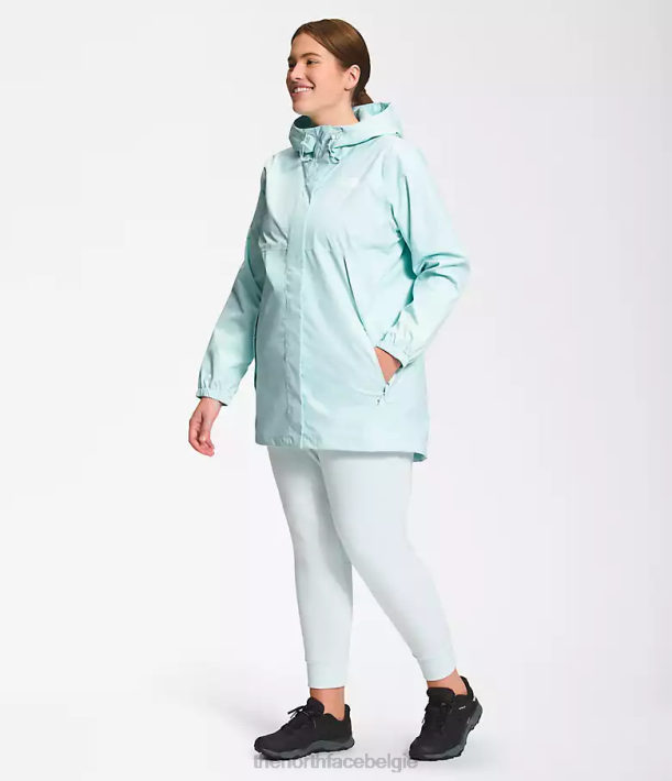 kleding 280T439 dakraam blauw plus antora parka vrouwen The North Face