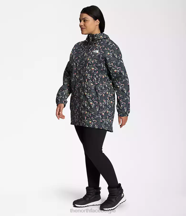 kleding 280T440 tnf zwarte iwd-afdruk plus antora parka vrouwen The North Face