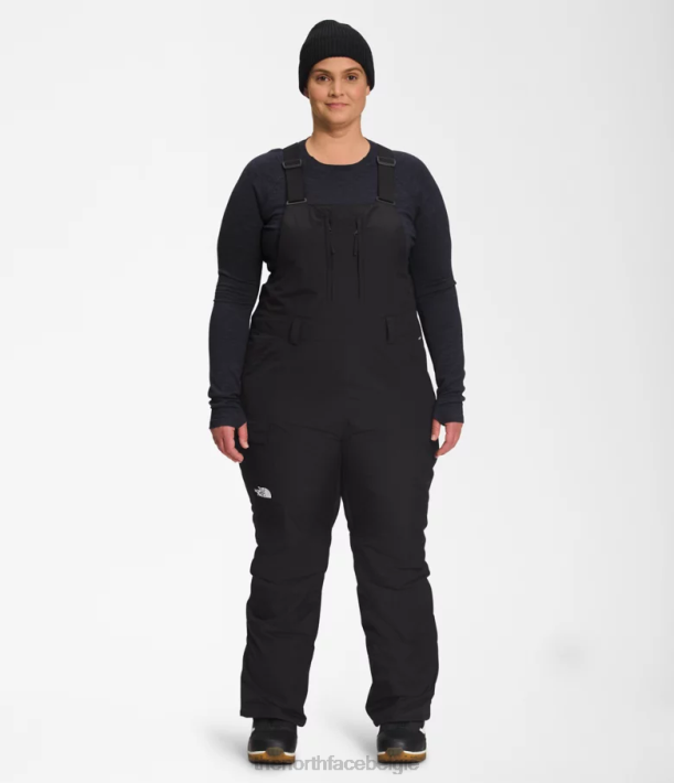 kleding 280T571 tn zwart plus Freedom geïsoleerde slabbetjes vrouwen The North Face