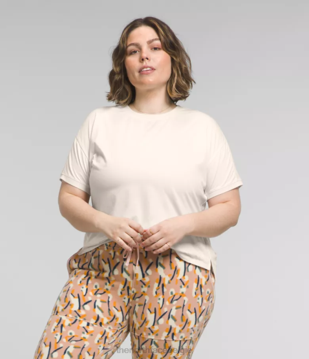 kleding 280T622 gardenia witte heide plus Dawndream korte mouw vrouwen The North Face