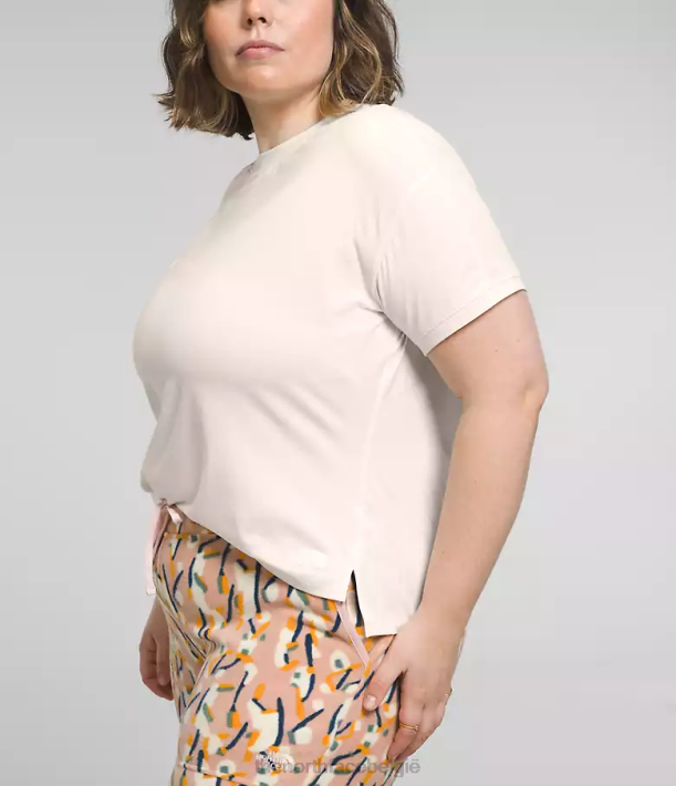 kleding 280T622 gardenia witte heide plus Dawndream korte mouw vrouwen The North Face