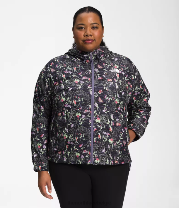 kleding 280T734 tnf zwarte iwd-afdruk plus hydronaline jas 2000 vrouwen The North Face