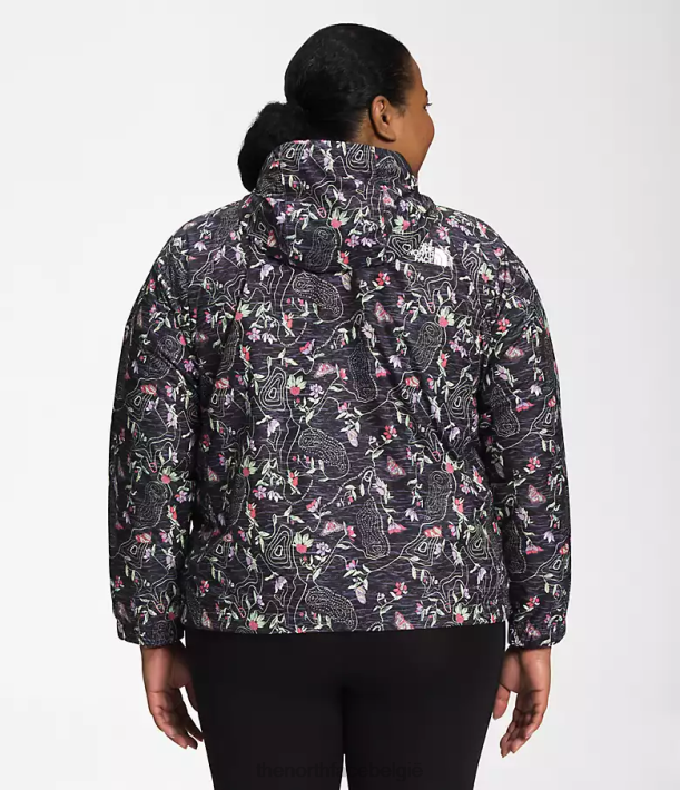 kleding 280T734 tnf zwarte iwd-afdruk plus hydronaline jas 2000 vrouwen The North Face