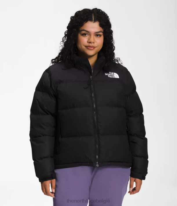 kleding 280T796 gerecycled tnf zwart plus retro nuptse jasje uit 1996 vrouwen The North Face