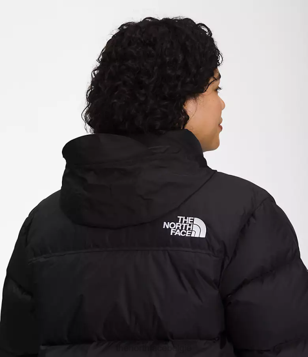 kleding 280T796 gerecycled tnf zwart plus retro nuptse jasje uit 1996 vrouwen The North Face